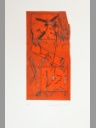 Sighild Gatz Farbradierung Bild 50 Rot Platte 15x30